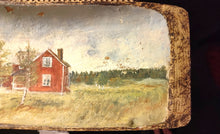 Load image into Gallery viewer, Swedish Dough Bowl Handpainted Antique