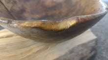 Load image into Gallery viewer, Antique Swedish Root Bowl, Hand-Turned, Thin-Walled, Rare 1868