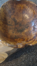 Load image into Gallery viewer, Antique Swedish Root Bowl, Hand-Turned, Thin-Walled, Rare 1868