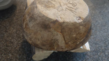 Load image into Gallery viewer, Antique Swedish Root Bowl, Hand-Turned, Thin-Walled, Rare 1868