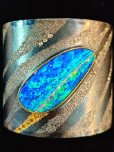 Load image into Gallery viewer, Originator Prof. Michael Zobel Original Cuff with Opal by Ahoyart