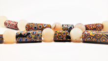 Load image into Gallery viewer, Millefiori Antique Beads with Rock Crystal Spheres
