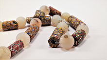 Load image into Gallery viewer, Millefiori Antique Beads with Rock Crystal Spheres