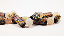 Load image into Gallery viewer, Millefiori Antique Beads with Rock Crystal Spheres