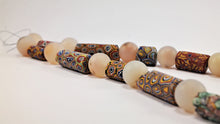 Load image into Gallery viewer, Millefiori Antique Beads with Rock Crystal Spheres