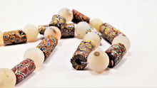 Load image into Gallery viewer, Millefiori Antique Beads with Rock Crystal Spheres