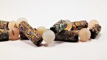 Load image into Gallery viewer, Millefiori Antique Beads with Rock Crystal Spheres