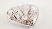 Load image into Gallery viewer, Amazing Rutilated and Tourmalinated Quartz Heart