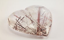 Load image into Gallery viewer, Amazing Rutilated and Tourmalinated Quartz Heart