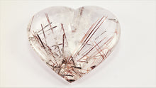 Load image into Gallery viewer, Amazing Rutilated and Tourmalinated Quartz Heart