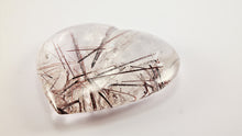 Load image into Gallery viewer, Amazing Rutilated and Tourmalinated Quartz Heart
