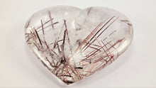 Load image into Gallery viewer, Amazing Rutilated and Tourmalinated Quartz Heart