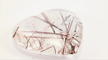 Load image into Gallery viewer, Amazing Rutilated and Tourmalinated Quartz Heart