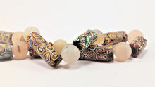 Load image into Gallery viewer, Millefiori Antique Beads with Rock Crystal Spheres