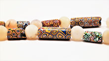 Load image into Gallery viewer, Millefiori Antique Beads with Rock Crystal Spheres