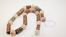 Load image into Gallery viewer, Millefiori Antique Beads with Rock Crystal Spheres