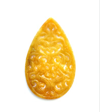 Load image into Gallery viewer, Jadeite Yellow Drops Handcarved
