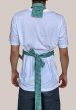 Load image into Gallery viewer, re-purposed men&#39;s shirt apron by caren shen
