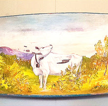 Load image into Gallery viewer, Large Swedish Dough Bowl Handpainted Antique
