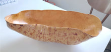 Load image into Gallery viewer, Bckside of an Exceptional Large and fine Swedish Burl Knot Bowl
