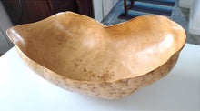 Load image into Gallery viewer, Bckside of an Exceptional Large Swedish Burl Knot Bowl offered by AHOYART
