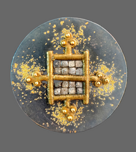 Load image into Gallery viewer, SOLD - Prof. Michael Zobel Original Ashanti Gold Weight Pendant &amp; Brooch
