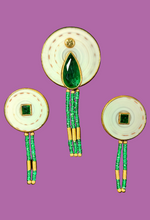 Load image into Gallery viewer, Prof. Michael Zobel Original Emerald Set Of Pendant &amp; Earrings
