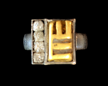 Load image into Gallery viewer, SOLD - Prof. Michael Zobel Original Ashanti Gold Weight Ring
