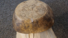 Load image into Gallery viewer, Antique Swedish Root Bowl, Hand-Turned, Thin-Walled, Rare 1868
