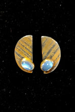 Load image into Gallery viewer, One-of-a-kind Original Prof. Michael Zobel Moonstone Earrings with Clips
