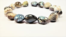 Load image into Gallery viewer, Amazing African Blue &amp; Grey Agate Neckpiece
