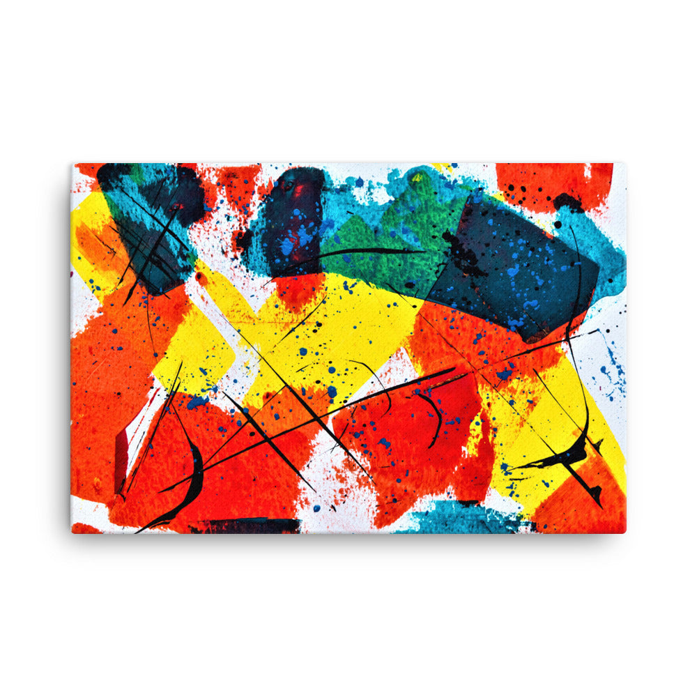 Lines & Dots Canvas Print