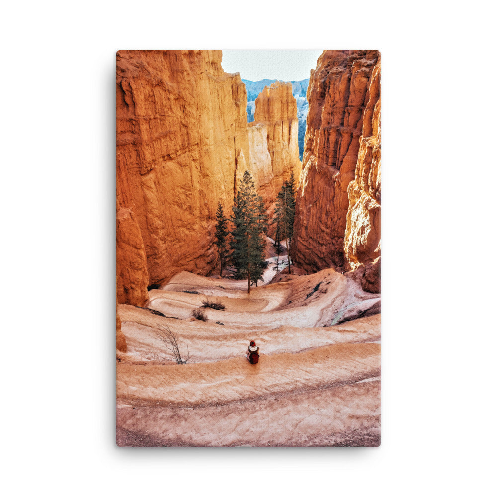 Canyon and Me Canvas Print