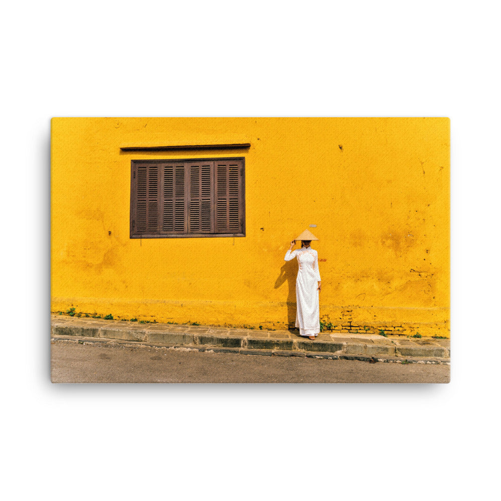 Yellow Wall Canvas Print