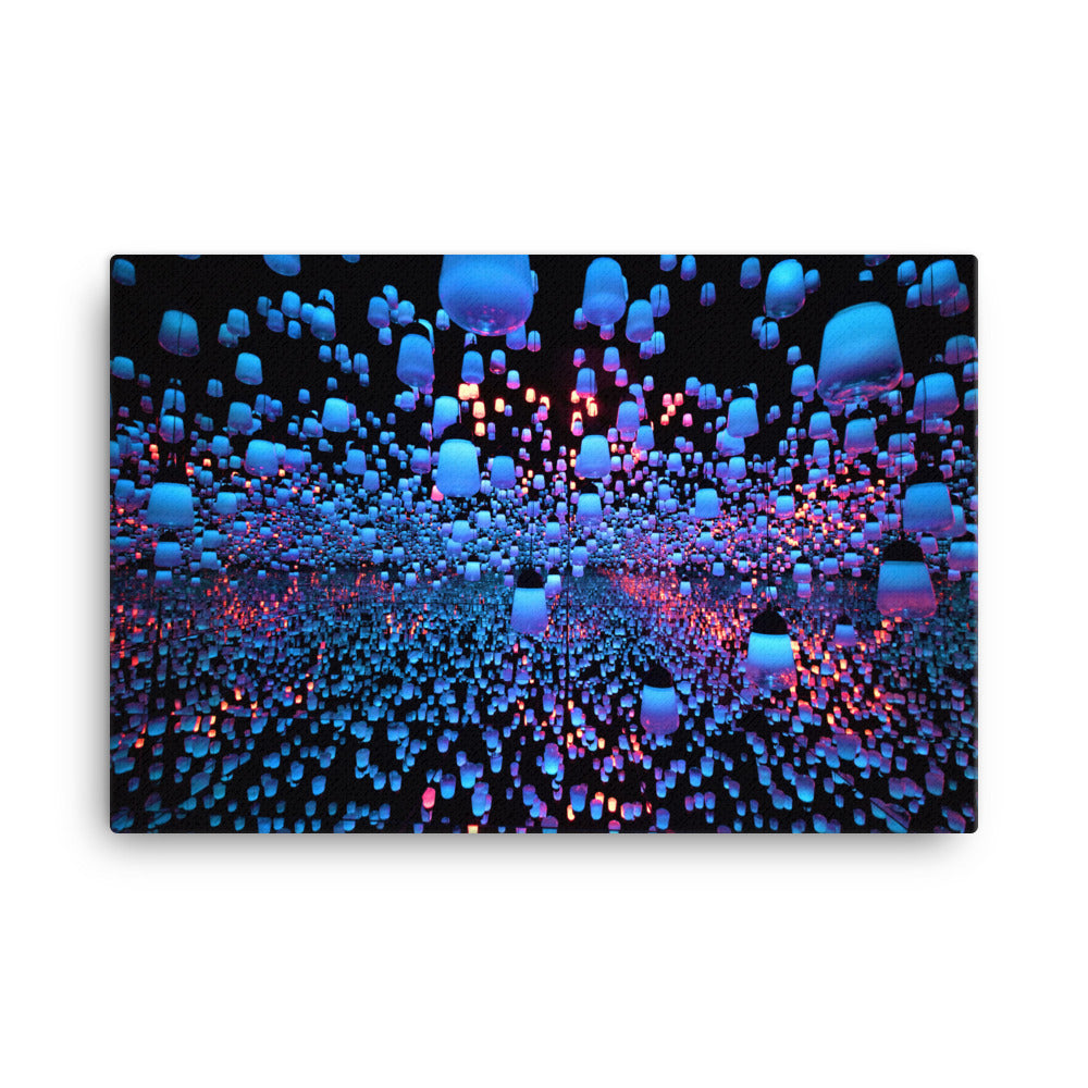 Blue Lights Canvas Print