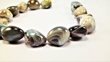 Load image into Gallery viewer, Amazing African Blue &amp; Grey Agate Neckpiece
