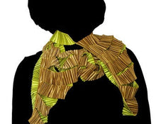 Load image into Gallery viewer, Pleated Multifunctional Top Consisting of a Combination of Ribbons - Patented
