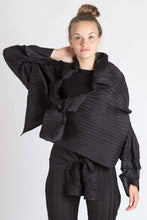 Load image into Gallery viewer, Pleated Multifunctional Jacket with Zic Zac Pleated Sleeves by caren shen
