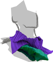 Load image into Gallery viewer, double-sided multicolored Pleated Multifunctional Collar by caren shen 
