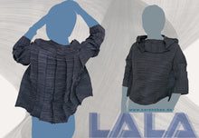 Load image into Gallery viewer, Pleated multilayered Multifunctional Top with Sleeves by caren shen for ahoyart
