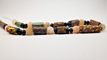 Load image into Gallery viewer, Millefiori Antique Beads with Rock Crystal and Sapphire
