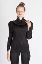 Load image into Gallery viewer, Pleated Multifuntional Top with Sleeves and High Collar
