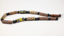 Load image into Gallery viewer, Venetian Millefiori Beads with Sapphire
