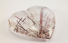 Load image into Gallery viewer, Amazing Rutilated and Tourmalinated Quartz Heart
