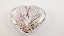 Load image into Gallery viewer, Amazing Rutilated and Tourmalinated Quartz Heart
