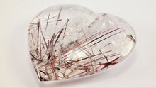 Load image into Gallery viewer, Amazing Rutilated and Tourmalinated Quartz Heart
