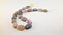 Load image into Gallery viewer, SOLD - Stylish Grey-Blue and Creme Agate Necklace
