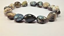 Load image into Gallery viewer, Amazing African Blue &amp; Grey Agate Neckpiece
