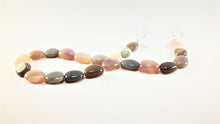 Load image into Gallery viewer, Classic Grey-Blue and Creme Agate Necklace
