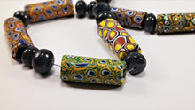 Load image into Gallery viewer, Venetian Antique Millefiori Beads with Sapphire
